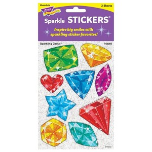 Trend - Sparkling Gemz! - Large Sparkle Stickers - 18 ct - 1 of 1