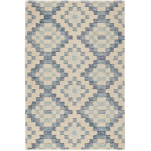Annie Selke - Dash & Albert Diamond Cove Black Hand Tufted Wool Rug - 1 of 4