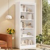 Vynxaria Decorative 83.4" Tall Bookcase - 5-Tier Adjustable Shelf Storage Unit in White with Ambient Lighting - 3 of 4
