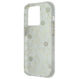 Case-Mate Hardshell Series Case for Apple iPhone 14 Pro - Floral Gems - 1 of 1