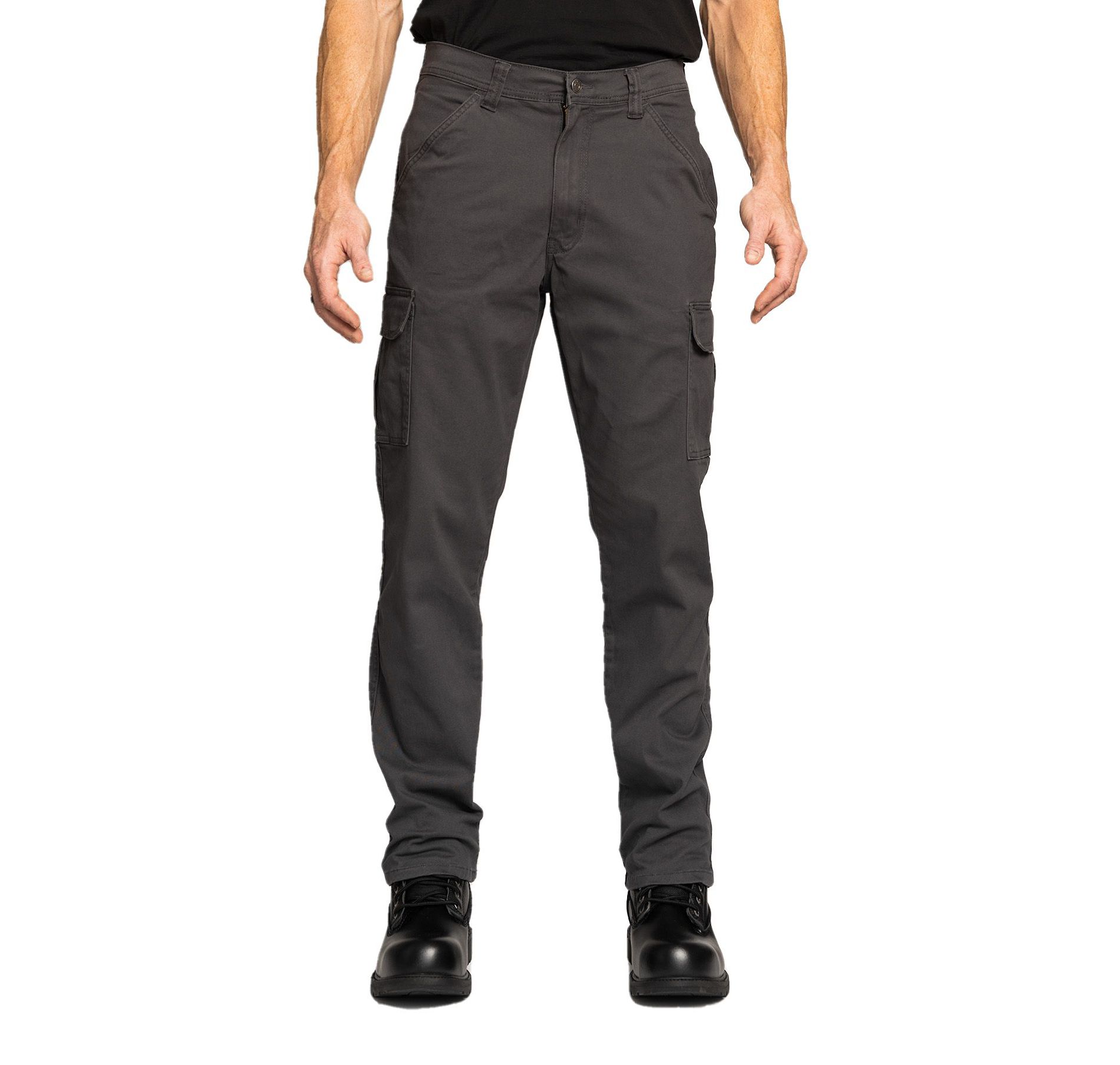 Men's Full Blue Performance Stretch Cargo Pants | Grey 32W x 32L