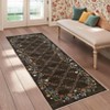 Washable Modern Floral Print Area Rugs for Living Room Bedroom, Indoor Farmhouse Home Decor Carpet for Dining Room Office - 4 of 4