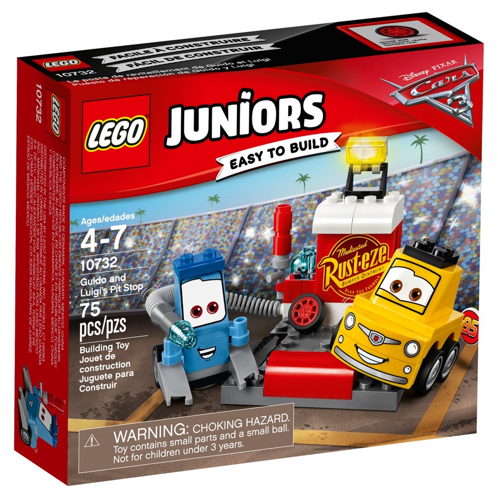 UPC 673419266710 product image for LEGO Juniors Disney Pixar Cars 3 Guido and Luigi's Pit Stop 10732 | upcitemdb.com