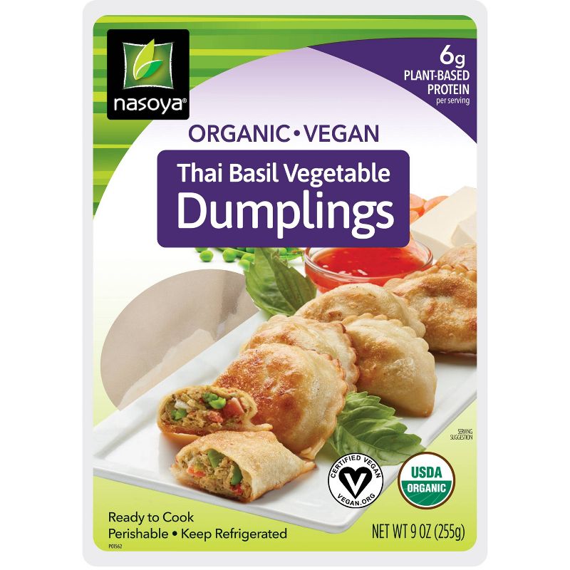 Nasoya Organic Vegan Thai Basil Vegetable Dumplings - 9oz, 1 of 6
