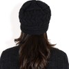 Anna-Kaci Women's Knitted Newsboy Cap with Braided Cable Pattern and Stylish Brim Design - 4 of 4