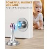 DOMETOUR Magnetic Door Stoppers for Bottom of Door: Upgraded Strong Magnet Door Stop Security Door Holder to Keep Door Open - 2 of 4