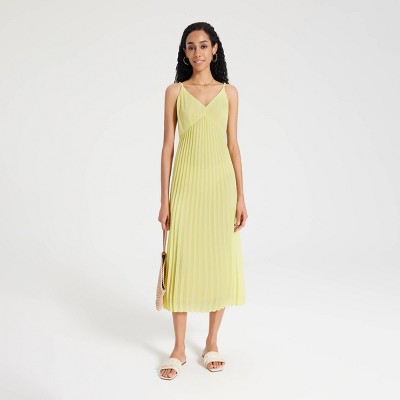 Women's Pleated Midi Slip Dress - A New Day™