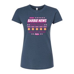 Women's - Barbie - Barbie Land New Weather Forecast Fitted Graphic T-Shirt - 1 of 2