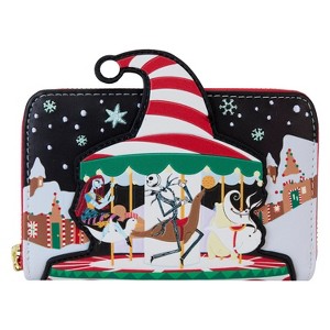 Loungefly Disney Nightmare Before Christmas Journey To Christmas Town Zip Around Wallet - 1 of 4