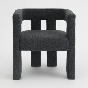 KINWELL 24" Wide Boucle Upholstered Armchair (Set of 2) - 1 of 4
