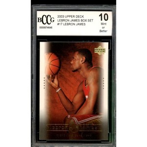 Lebron James Rookie Card 2003 Upper Deck Box Set #17 BGS BCCG 10 - 1 of 2