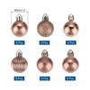 Unique Bargains Shatterproof Home Party Decorative Christmas Tree Hanging Ball Ornaments 36 Pcs - 2 of 4