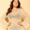 Women's Crochet Cover Up Dress - Shade & Shore™ Cream - 3 of 3