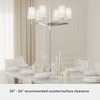 Hunter Fans 26" Nolita Ceiling Light Brushed Nickel 6-Bulb Chandelier - Elevate Your Space with Glamour and Style - 2 of 4