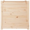 vidaXL Solid Wood Pine Garden Planters Set - Weather-Resistant and Durable - Ideal for Outdoor Use - 23.6"x23.6"x23.6" - Brown - Assembly Required - 4 of 4