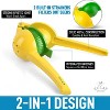 Zulay Metal 2-In-1 Lemon Lime Squeezer - Hand Juicer Lemon Squeezer - Max Extraction Manual Citrus Juicer - image 2 of 4