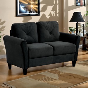 Velvet 2-seater Sofa for Living Room Bedroom Office with Detachable Design and Thickened Cushions - 1 of 4