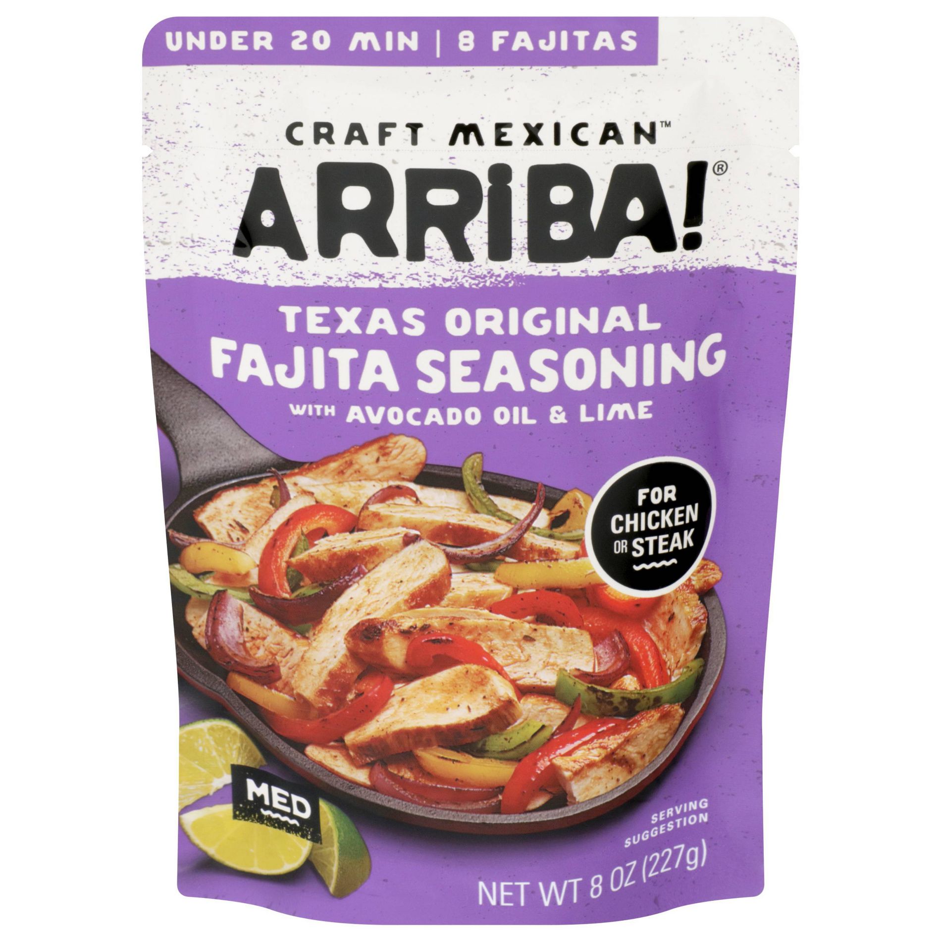 Arriba! Texas Original Steak and Chicken Fajita Seasoning - 8oz