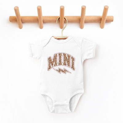 The Juniper Shop Mini Leopard Lightning Bolt Baby Bodysuit