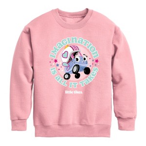 Boys' - Little Tikes - Imagination Is All It Takes Graphic Long Sleeve Fleece Sweatshirt - 1 of 2