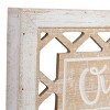 Set of 2 Farmhouse Wood Carved Sign Wall Decors - Olivia & May - 3 of 4