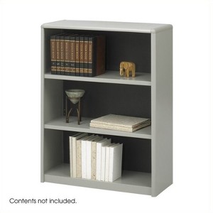 Steel 3-Shelf ValueMate Economy Steel Bookcase in Gray- Safco - 1 of 1