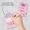 Big Dot of Happiness Beautiful Butterfly - Floral Cards for Kids - Happy Valentine's Day Pull Tabs - Set of 12 - 3 of 4