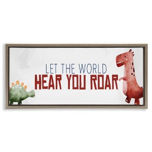 Stupell Industries Hear You Roar Dinosaurs, 25" x 11" - 1 of 4