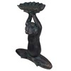 Northlight 22.25" Gray Yoga Frog with Bird Feeder Outdoor Garden Statue - 4 of 4