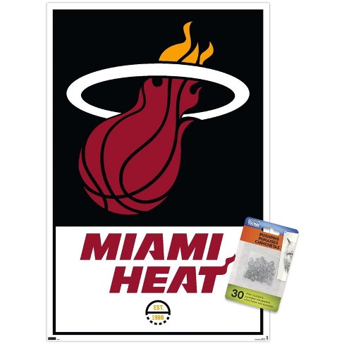 Trends International Nba Miami Heat - Logo 21 Unframed Wall Poster