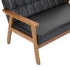 NicBex 44.88 Inch Mid-Century Loveseat Sofa,2-Seat Upholstered Sofa for Living Room,Small Space,Office,Apartment - 4 of 4