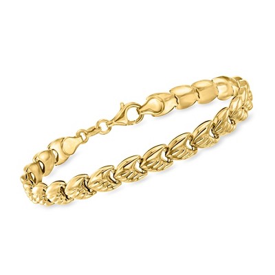 Ross-Simons Italian 18kt Gold Over Sterling Link Bracelet