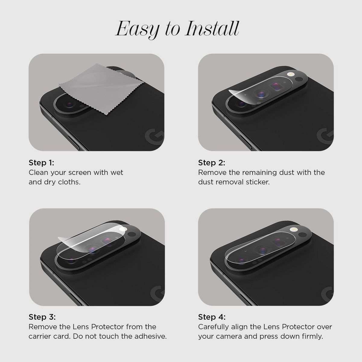 Case-Mate Google Pixel 9 Pro Glass Lens Protector - thumbnail 6