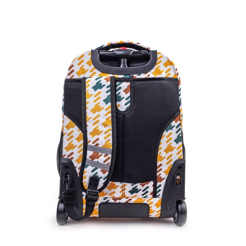 JWorld Sundance 20&#34; Laptop Rolling Backpack - Vivid Tweed: Unisex, Wheeled Travel & School Bag with Padded Sleeve, 3 of 8
