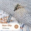Itopfox Soft Neutral Washable Area Rug with Non Slip Backing, Faux Cashmere Low-Pile Carpet in Light Grey & Ivory Cream - 3 of 4