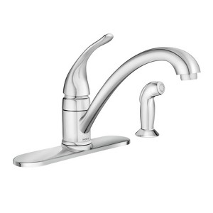 Moen Torrance One Handle Chrome Kitchen Faucet Side Sprayer Included - 1 of 1
