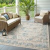 Captiv8e Designs Navarre Vintage Center Medallion Gray/Teal Indoor/Outdoor Area Rug - 2 of 4