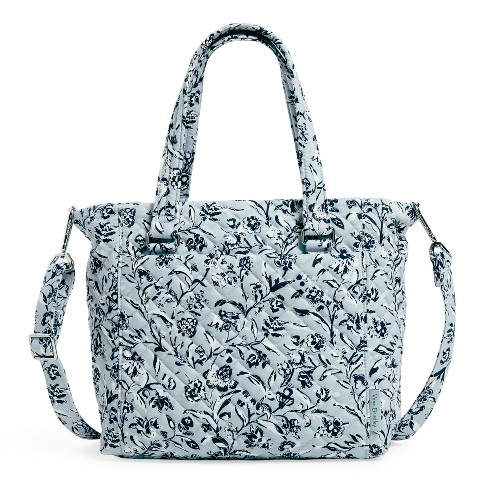 Vera Bradley Blue Gray Black Triple Compartment Crossbody Women's Bag