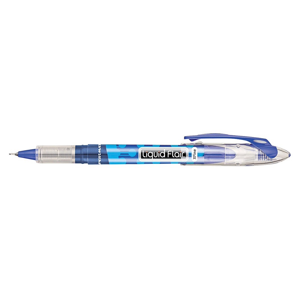 UPC 071641310032 product image for Paper Mate Liquid Flair Porous Point Stick Pen, Extra Fine- Blue Ink | upcitemdb.com