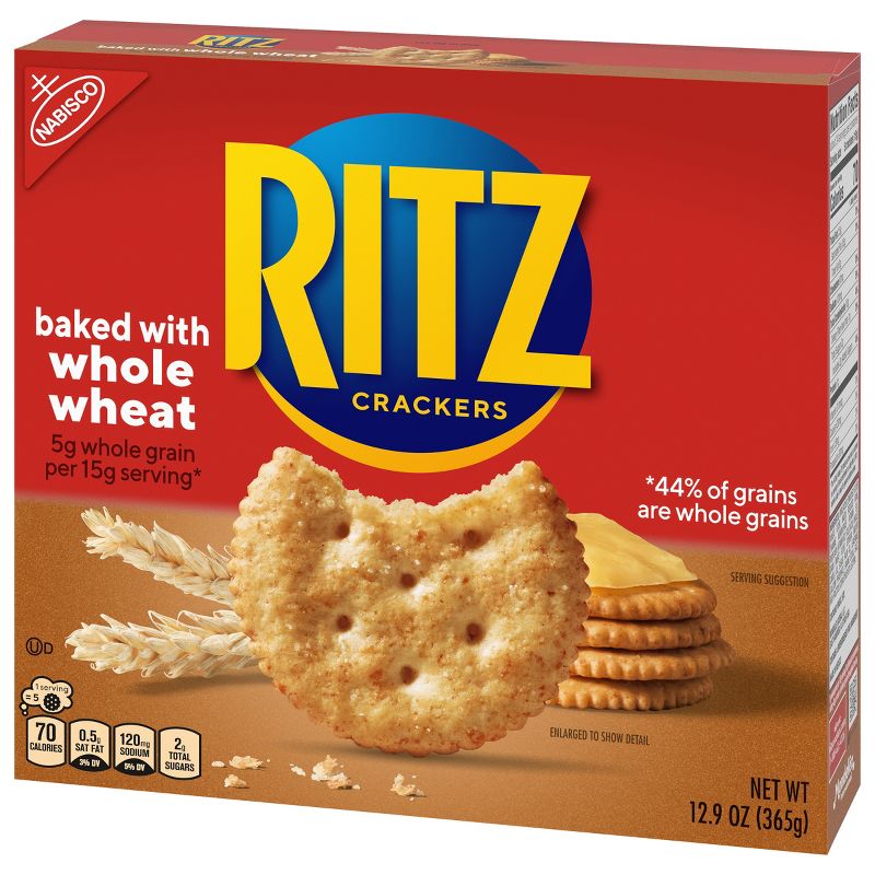 Ritz Whole Wheat Crackers - 12.9oz, 3 of 13