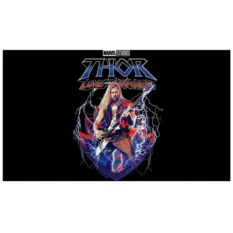 Marvel: Thor: Love and Thunder Thor Stormbreaker Electric Guitar Stainless Steel Water Bottle, 2 of 3