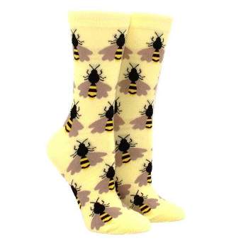 Bee Pattern Socks (Women's Sizes Adult Medium) from the Sock Panda