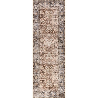 nuLOOM Freesia SplashGuard Waterproof Machine Washable Area Rug