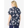 Woman Within Women's Plus Size Relaxed Campshirt - 3 of 4