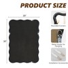 Beautyolove 20 in. W x 30 in. H Rectangle Black Wood Framed Wavy Wall Mirror - 2 of 4