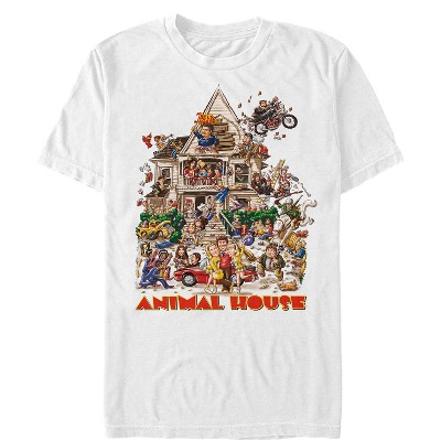 Vintage Animal House Graphic Tee Shirt White Men's Size L