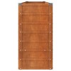 vidaXL Garden Raised Bed Planter - corten Steel Flower Box, Plant Stand, 94.5"x15.7"x30.3", Outdoor Garden/Patio Planter Pot, Rustic Brown - 4 of 4
