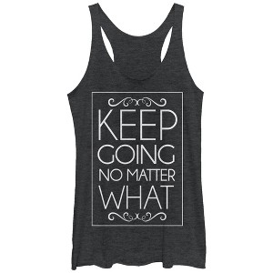 Women's CHIN UP Keep Going No Matter What Racerback Tank Top - 1 of 3