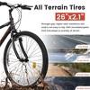 VASIP 24 Inch Mountain Bike for Adults & Teens ,21-Speed Gears & Dual V-Brakes, Durable Carbon Steel Frame for Mountain Trails,Black+Green - 2 of 4