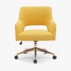 WestinTrends Genevieve Mid-Century Modern Swivel Office Chair With Wheels - 4 of 4